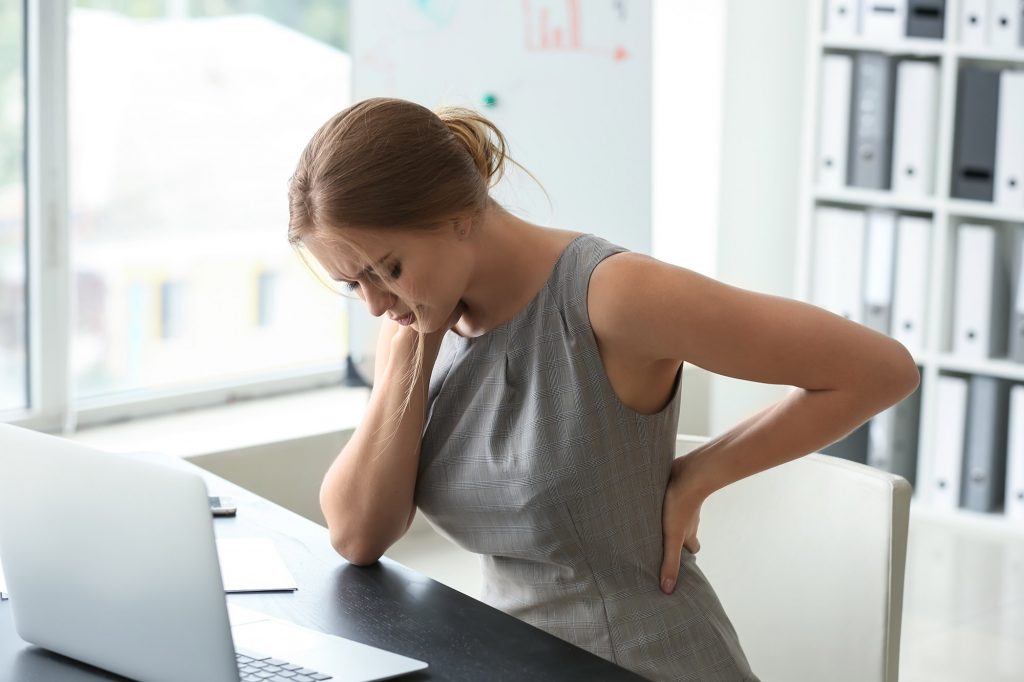Musculoskeletal disorder from working causing back pain
