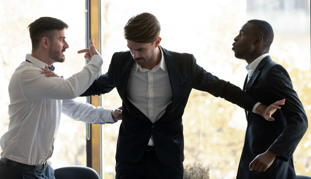 physical violence and assault between colleagues in the workplace